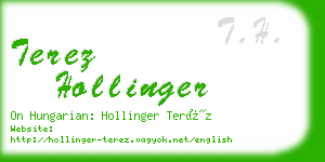 terez hollinger business card